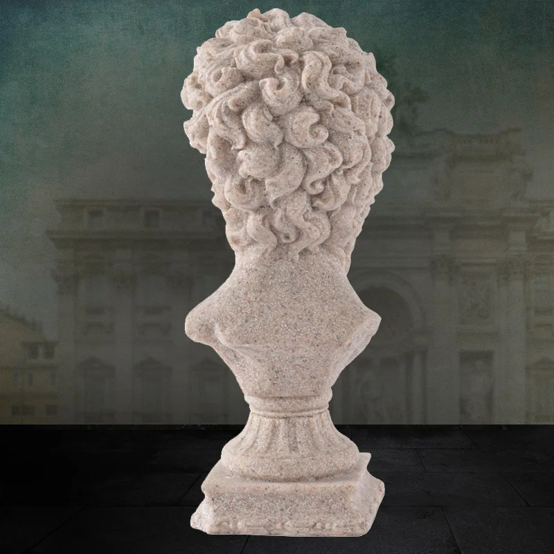 Современная Абстрактная статуя BUF с изображением головы Давида из смолы