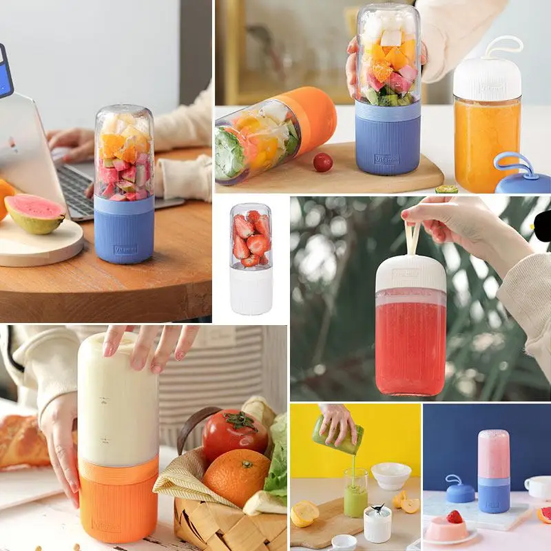 

Portable 400ml USB Electric Fruit Juicer Blender Smoothie Maker Shaker Rechargeable Mini Portable Juice Cup Bottle Juicer Mixing