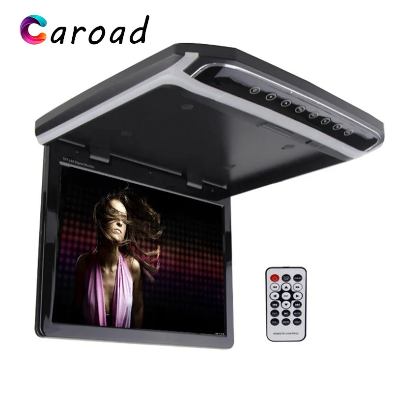 Caroad 10 2 дюймовый автомобильный монитор с креплением на крышу откидной TFT ЖК плеер