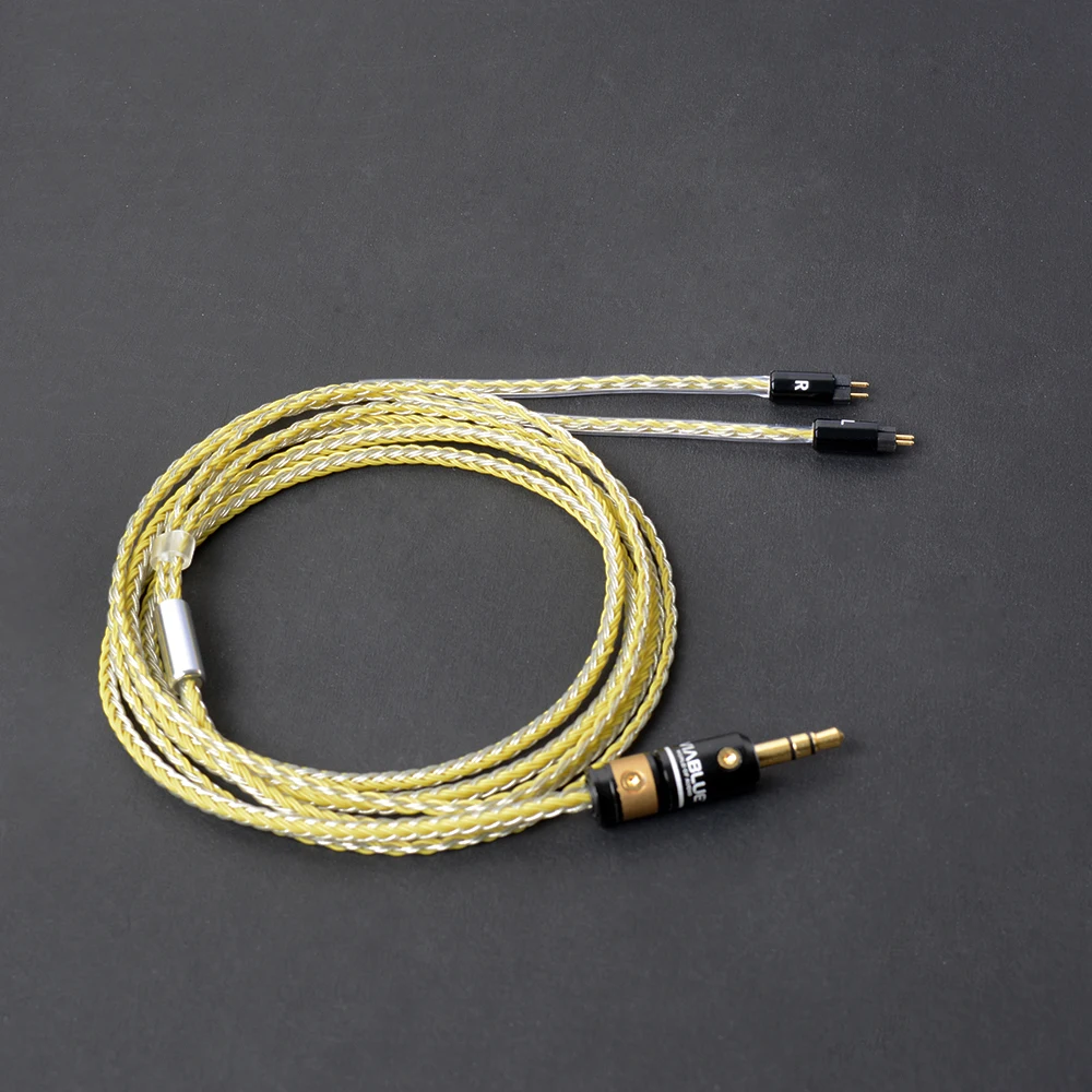Ручная работа DIY 0,78 мм 2 Pin 8 ядер Сменный кабель для наушников обновленный Hifi музыкальный Луженый Медный шнур для UE18 JH13 16 UM3X W4R