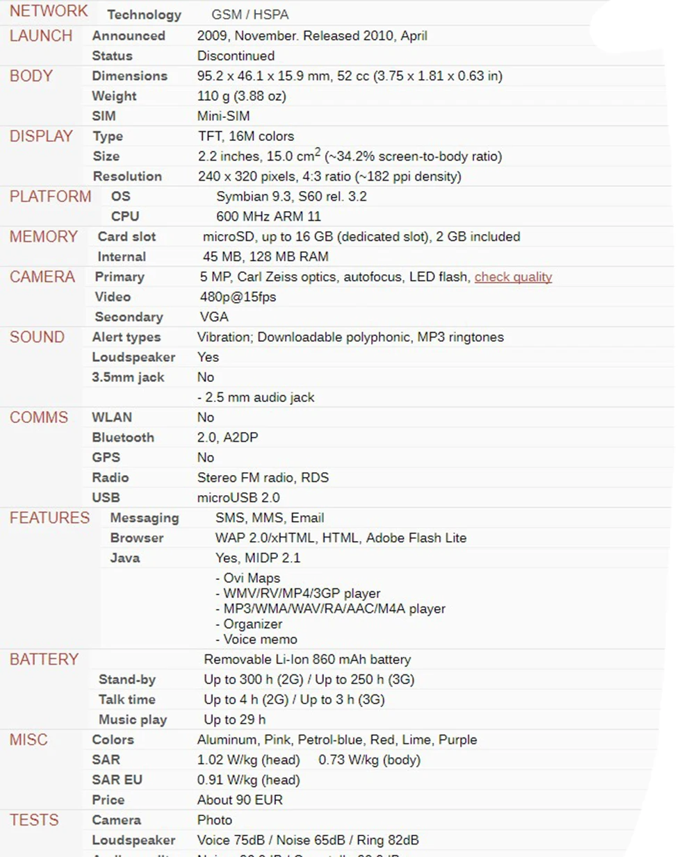 6700 S разблокированный мобильный телефон Nokia 6700 S Bluetooth FM JAVA 5MP 3g 6700 слайдер Восстановленный сотовый телефон