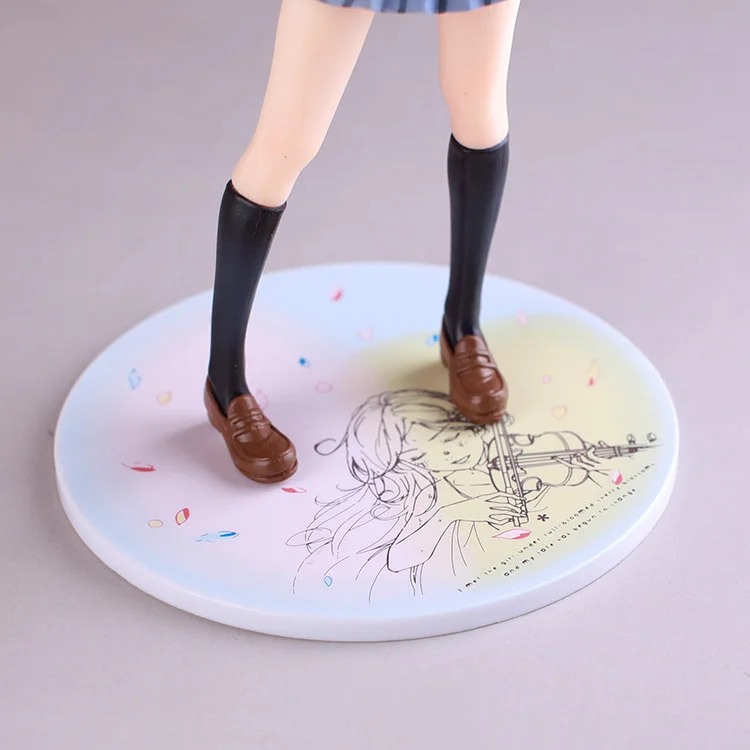 Аниме ваша лежа в апреле Miyazono Kaori фигурку ПВХ 1/8 Масштаб Окрашенные милые формы Ver.
