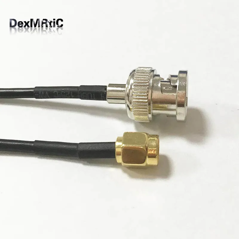 1 шт. новый штекер BNC SMA Штекер RG174 коаксиальный кабель Pigtail 20 см адаптер|plug connector|plug