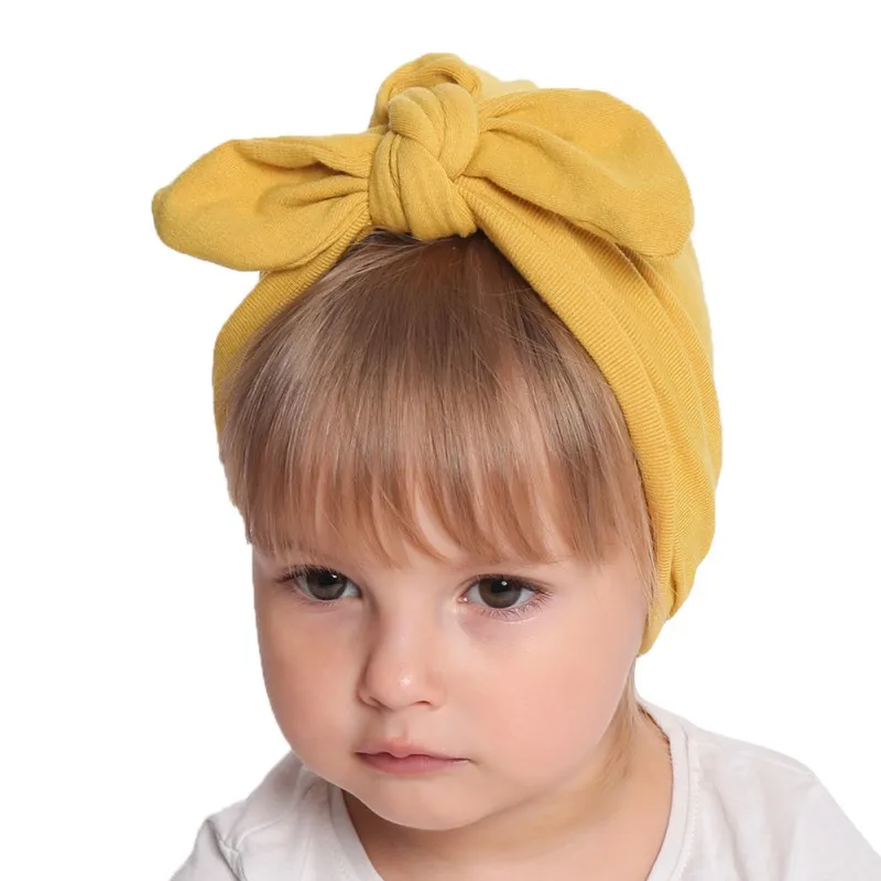 Повязка на голову с бантом для новорожденных девочек Утолщенная шерсть Милая