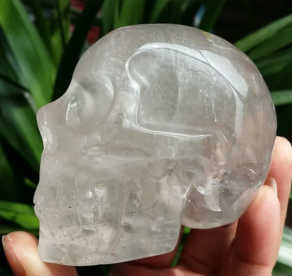 682134 + Природный Ясный Кварц Хрустального Черепа Исцеление Из Китая H065|skull weight|skull