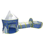 Складная детская палатка 3 в 1, детская палатка с космическим процессором Wigwam Tipi, контейнер для сухого бассейна, ракета, корабль, палатка для детей, бассейн для шариков, детская комната