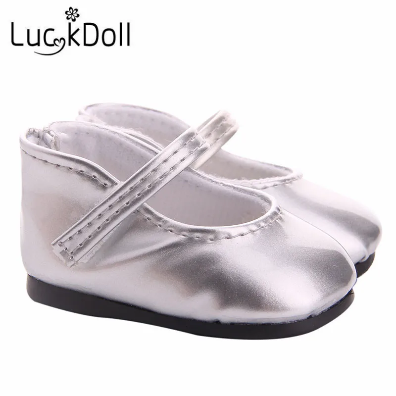 LUCKDOLL Высококачественная обувь принцессы подходит для 18 дюймовой американской