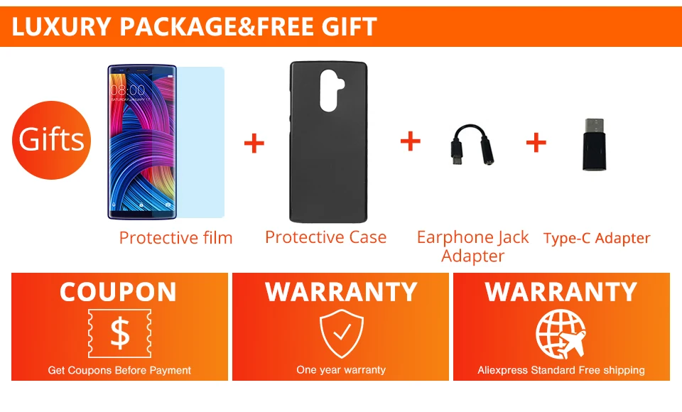 DOOGEE MIX 2 5 99 &quot18:9 дисплей Face ID Helio P25 Octa Core 4060 mAh Quick Charge 6 ГБ + 128 GB смартфон 16.0MP 8MP Quad