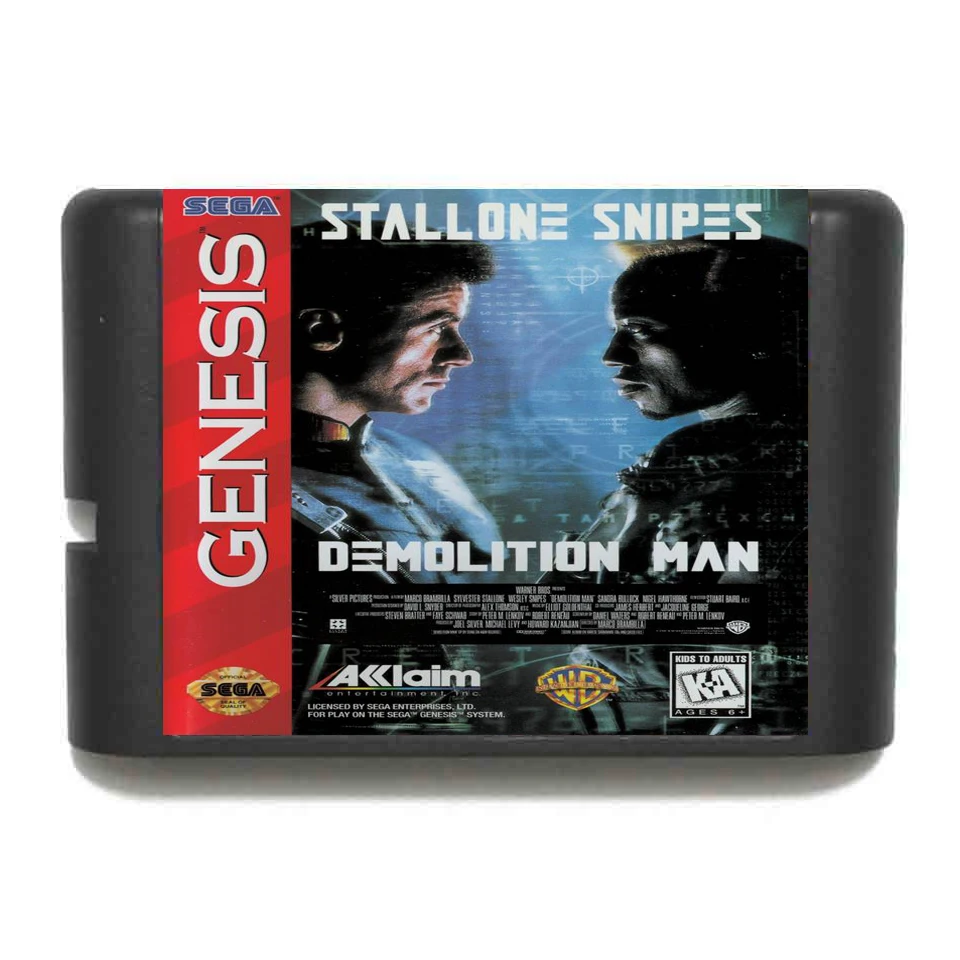 

Demolition Man 16 bit SEGA MD Game Card For Sega Mega Drive For Genesis