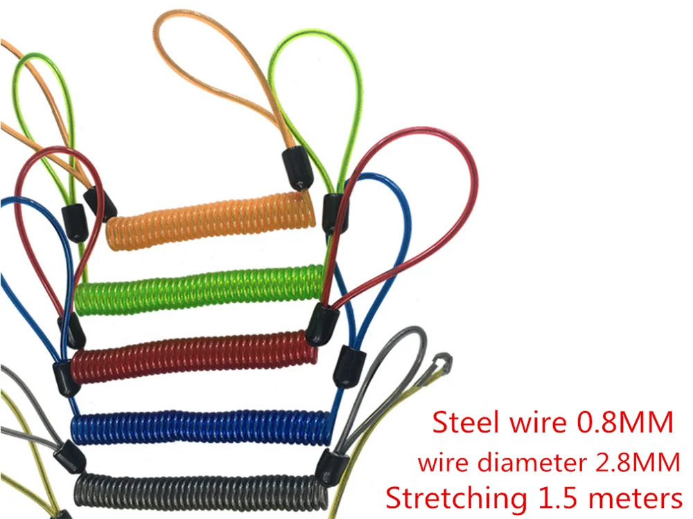 150 см мотоциклетная Противоугонная сигнализация веревка для напоминания