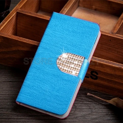 Fashion Original Wood Grain PU Leather case for HUAWEI G630 G630-T00 G630-U00 with Diamonds Anti Scratch Dirt resistant |
