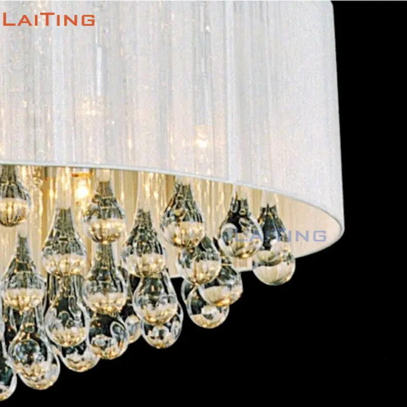 Laiting Lighting Dia 55 см Американская деревенская круглая хрустальная люстра