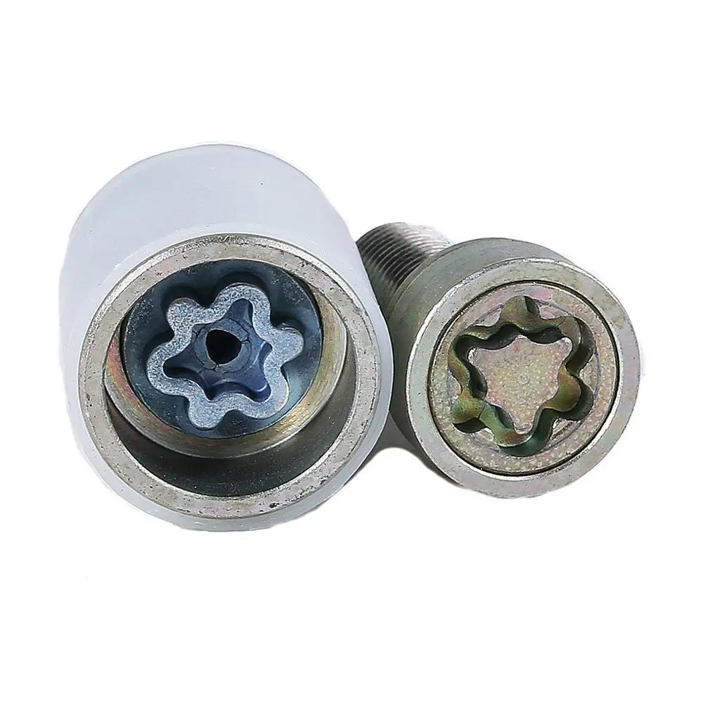 

1Pcs Tire disassembly Wheel Lock Anti Theft Screw Lug Bolt & Key Tool Sleeve For A-udi A3 S3 "S" 4F0 698 139 4F0 698 139 C 816