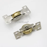 high quality 10pcs sliding door window rollers cabinet copper wheels runners for wardrobe cupboard cabinet furniture hardware