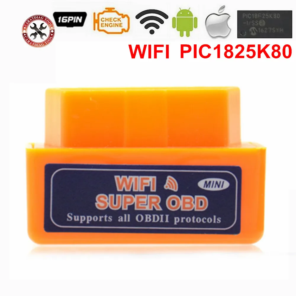 2018 супер Wi Fi ELM327 ElM 327 OBD2 OBDII автомобиля диагностический инструмент сканер OBD