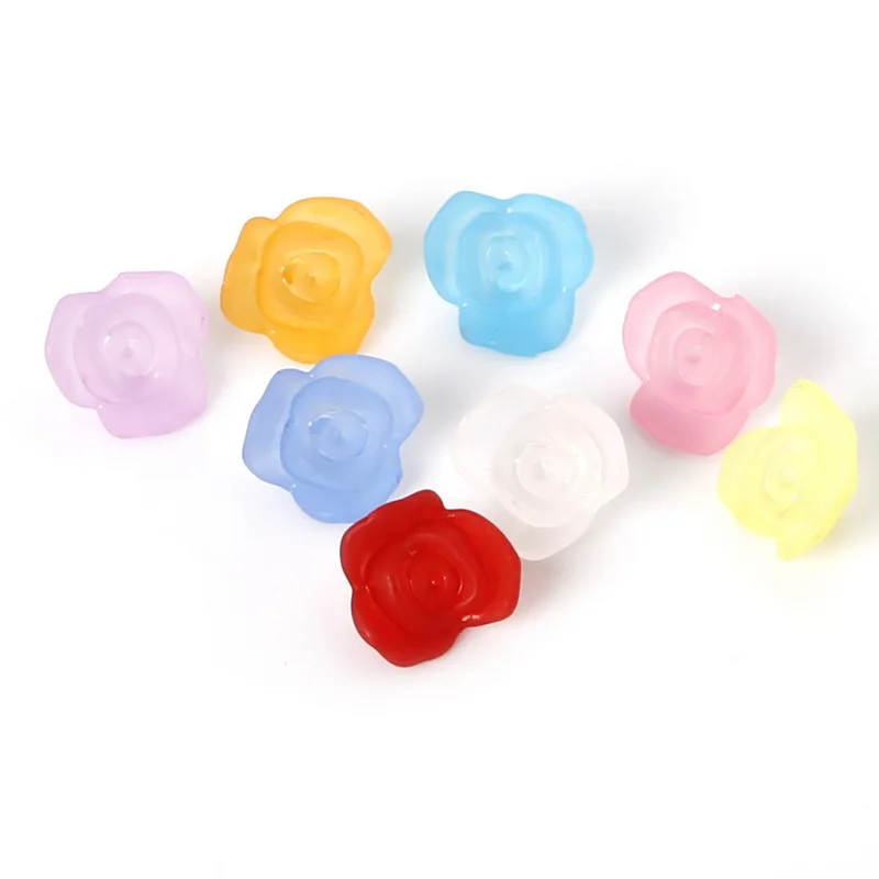 Акриловые бусины-разделители с матовыми листьями подходят для ювелирных изделий