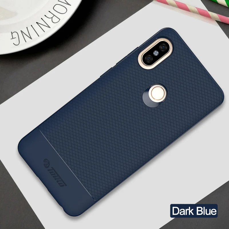 Мягкий чехол из ТПУ для xiaomi Redmi Note 5 Pro Note 5 Global противоударный чехол-бампер - Цвет: Dark Blue