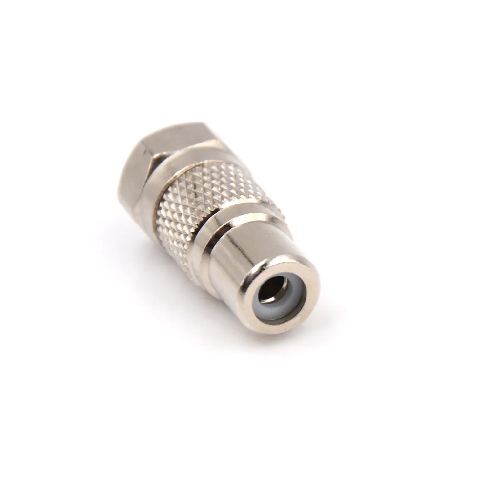 Новое поступление F штекер к RCA гнезду коаксиальный адаптер AV Разъем|plug adapter