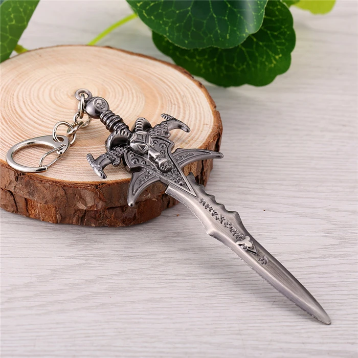 Популярный брелок с рисунком из игры Frostmourne Doomhammer Warglaive of Azzinoth Ashbringer, брелок для ключей, подвеска, ювелирные изделия