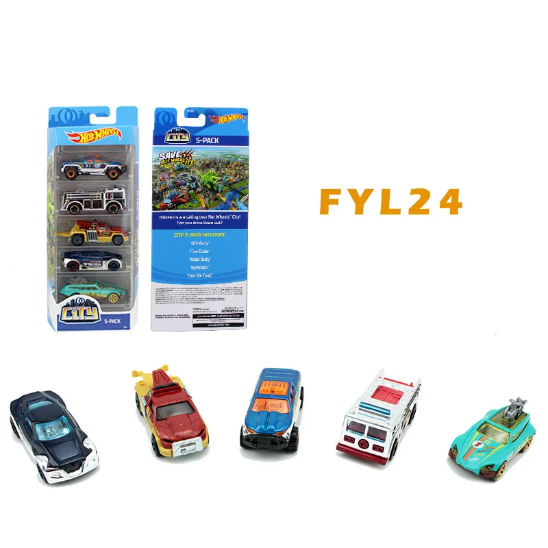 FYL24 5 шт./лот Hotwheels 1: 64 спортивный автомобиль набор металлический материал тело гоночный автомобиль коллекция сплав автомобиль подарок для ребенка горячие колеса 1806 - Цвет: FYL24