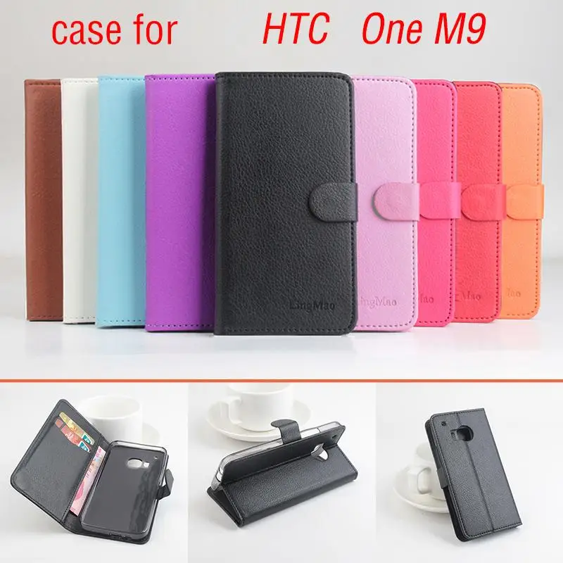 Чехол для телефона HTC One M9 мешки около откидную крышку мобильного сумки. lingmao