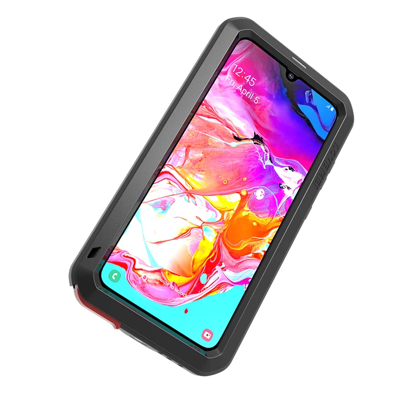 Gorilla glass LOVE MEI металлический защитный водонепроницаемый чехол для samsung Galaxy A70 противоударный чехол алюминиевая задняя крышка для samsung A70
