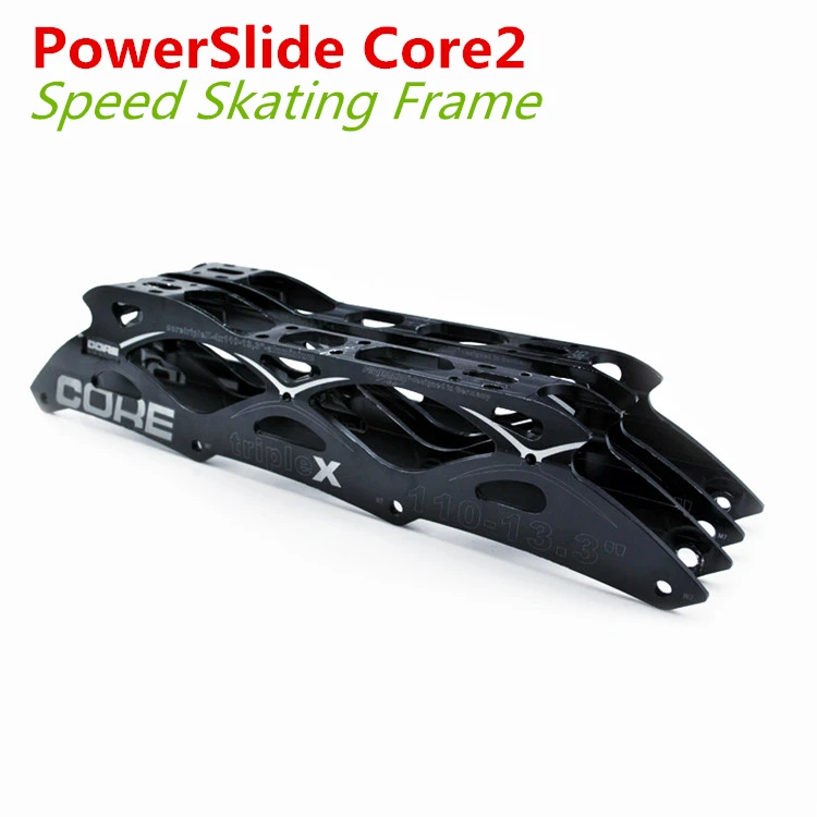 Роликовые коньки PowerSlide PS Core2 4X100 мм/110 мм Core Generation 2 165 195 тройная рама|speed skate frame|skate