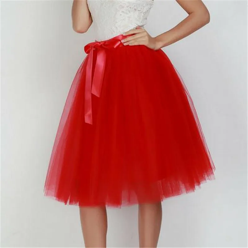 

Women's Lace Tulle Ball Gown Skirrt 7 Layers New Sexy Evening Party Short Skirts Fashion Summer Ladies' Underskirt Hot Selling