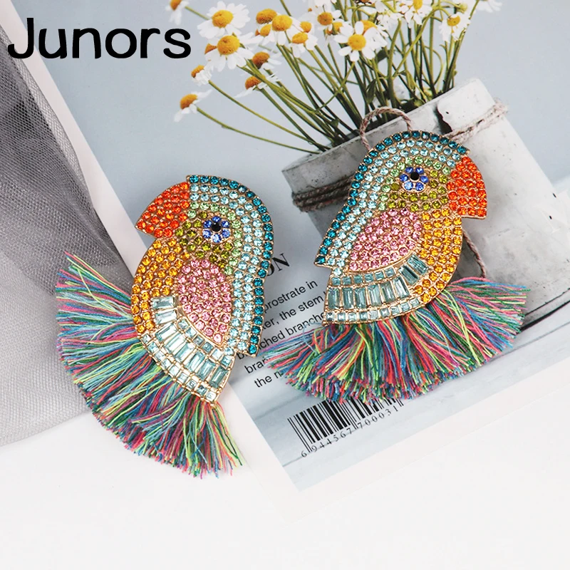 Женские Висячие серьги в виде птиц большие висячие стиле бохо эффектные