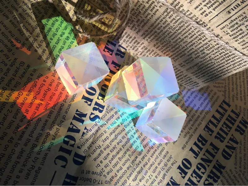4 шт. 1 9x1 8 см дефектное Оптическое стекло призма крест дихроический X Cube призмы RGB