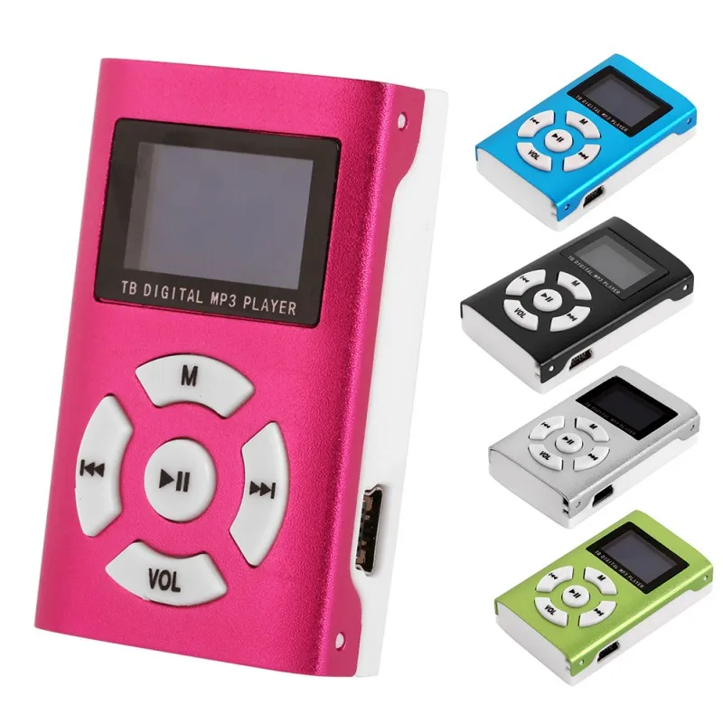 Горячая продажа USB мини MP3 плеер ЖК экран Поддержка Micro SD TF карта Гладкий стильный