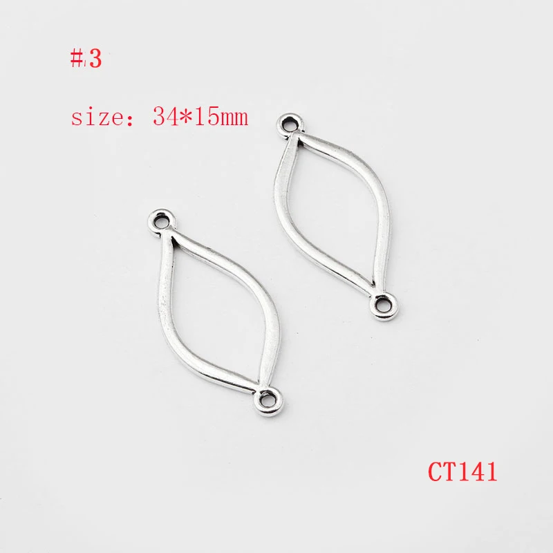 20 шт. соединители для браслетов и ожерелий серебряного цвета | Украшения