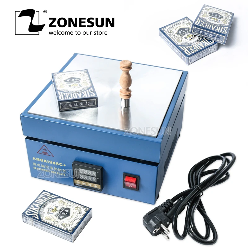 

ZONESUN 850 Вт машина для ремонта телефона, сигарета, парфюм, игральная карта, покер, коместика, БОПП пленка, упаковочная машина, машина для запеча...