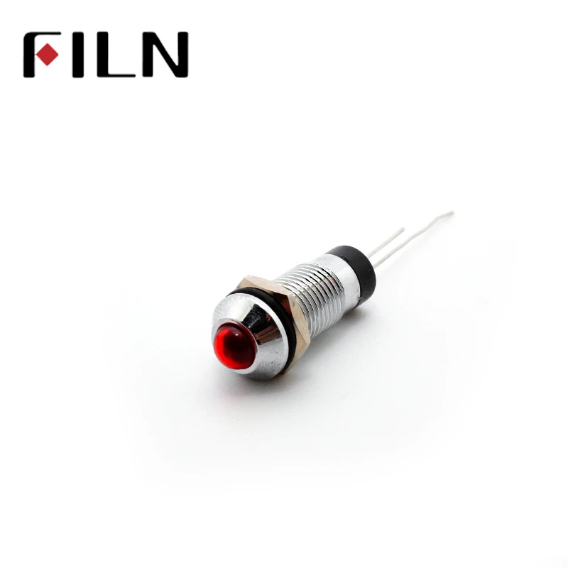 Светодиодный металлический светильник FILN 8 мм красный желтый синий зеленый белый