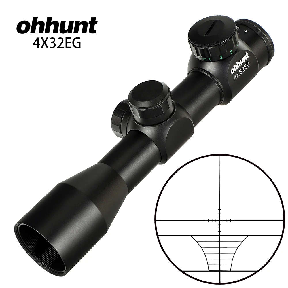 Ohhunt 4x32 3-9x40 4-16x40 6-24x50 Airsofts прицел не ночного видения высококачественный Mil Dot тактика оптический прицел прозрачные линзы