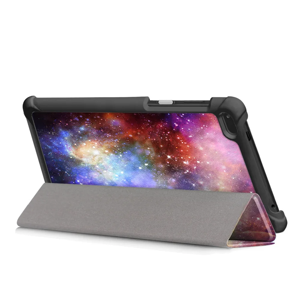 Чехол для планшета Lenovo Tab 7 TB-7504F чехол 4 TB-7504X/F/N с умным принтом кожаный подставкой