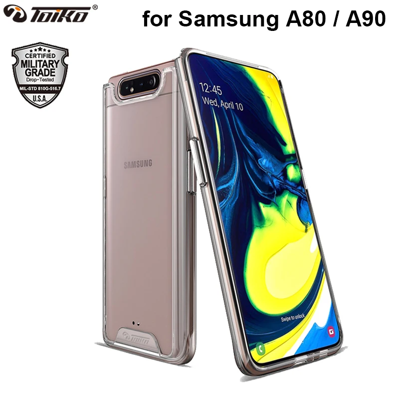 Прозрачный чехол toyko Chiron для samsung Galaxy A80 SM-A805F A90, противоударные аксессуары для телефонов, гибридный защитный чехол из поликарбоната и ТПУ