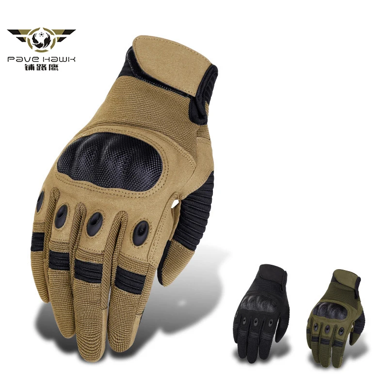 

Men Touch Screen Military Tactical Gloves Army Combat Hard Carbon Knuckle Gloves Anti-skid Full Finger Bicycle Paintball Gloves