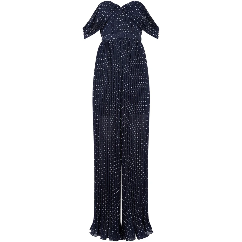 Женский шифоновый комбинезон с высокой талией открытыми плечами и лямкой на шее