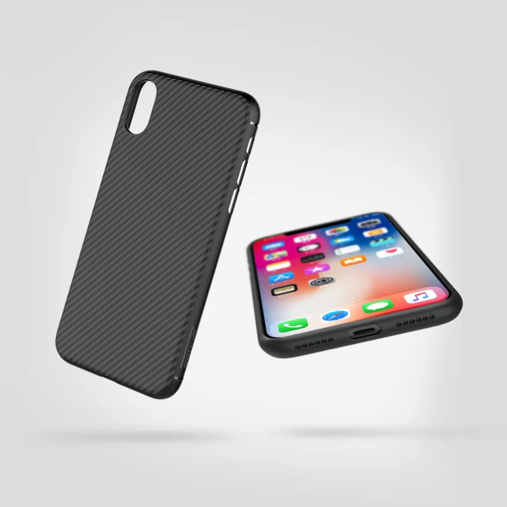 Nillkin synthetic fiber сотовый Чехол для телефона для apple iphone 11 Pro Max X XS XR 8/7/6/6S 7 Plus 8P 6P жесткий карбоновый PP задний Чехол
