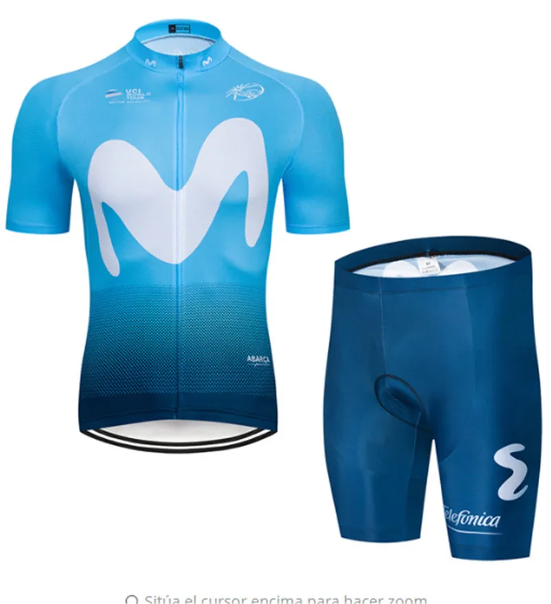 Equipe Movistar гель 9D curto-de mangas compridas Camisa de ciclismo jardineiras terno bicicleta MTB bicicleta Джерси