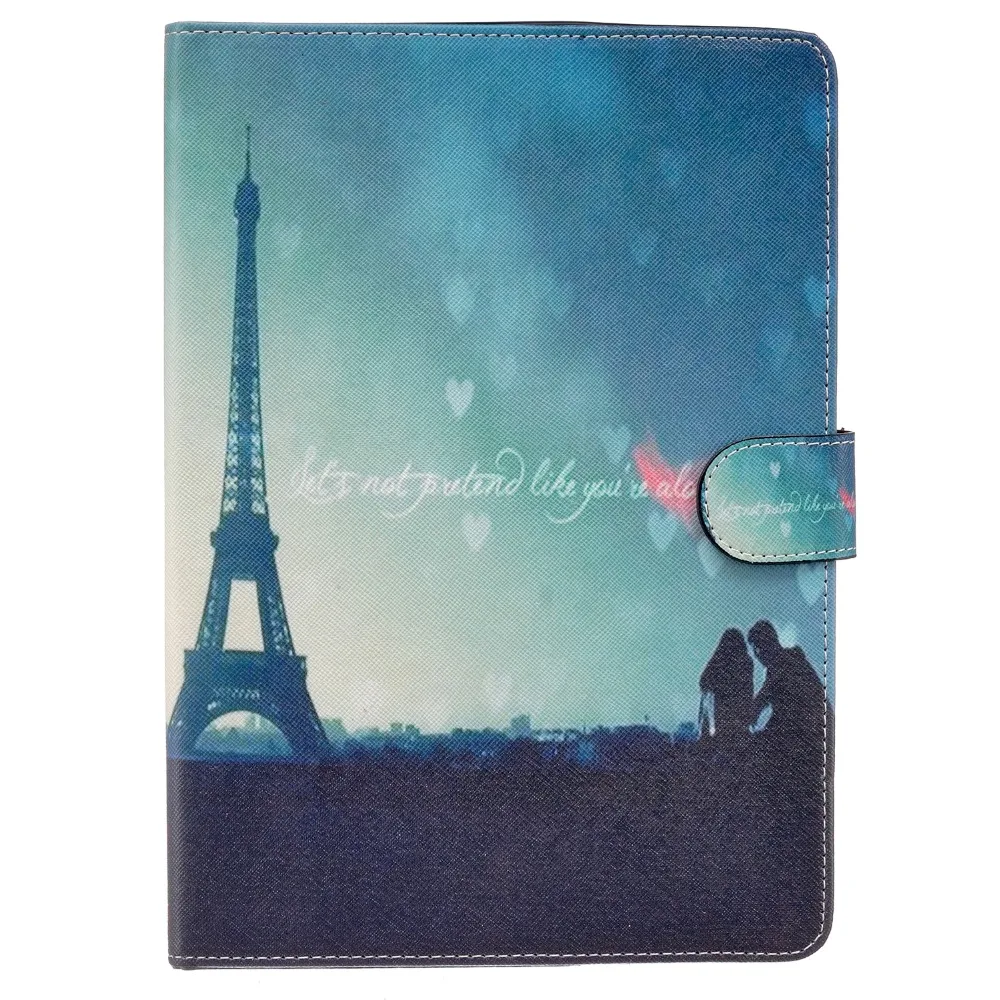 Novelty New Style Cute Painting PU Leather Flip Case For Apple iPad air Stand Card Slot Smart Folio Wallet Book Cover 5 | Компьютеры и