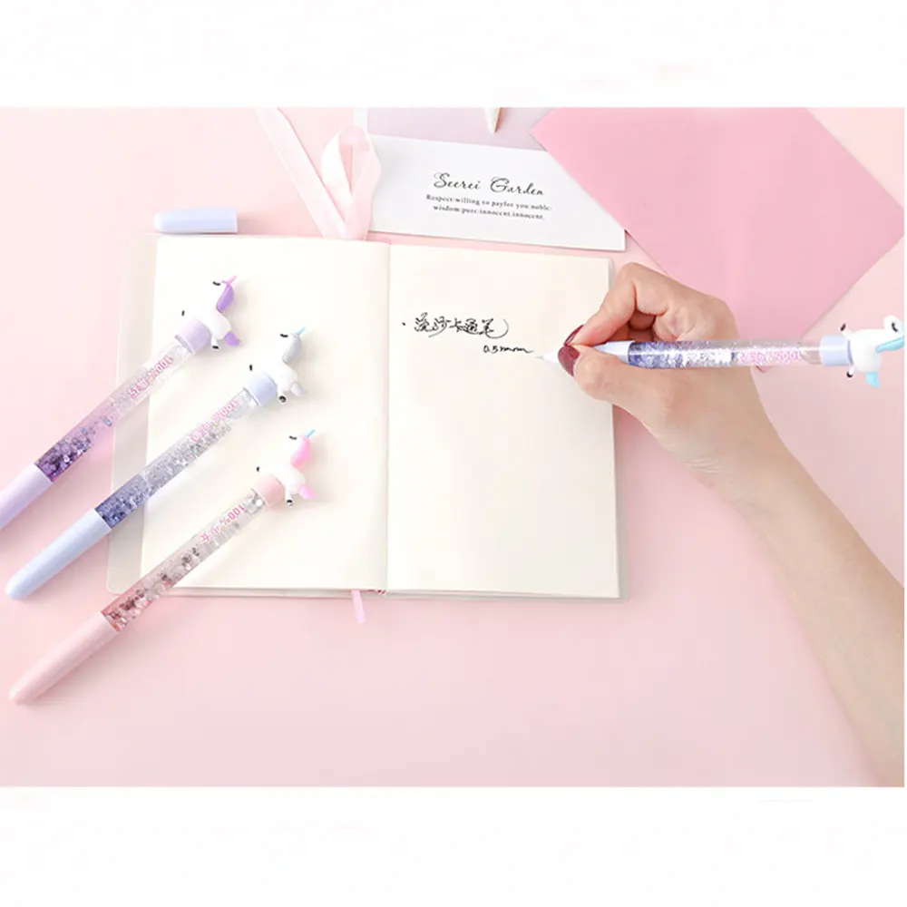 Милый шариковая ручка с изображением лошади сыпучего песка Обувь блестящими