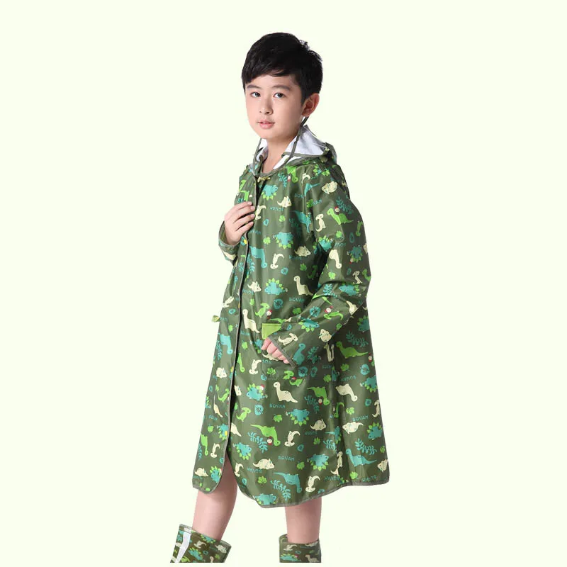 Плащ-дождевик с динозавром для детей плащ-дождевик малышей пончо Детские