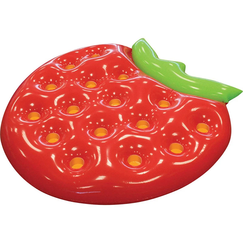 160 см гигантская Клубника Фрукты плавательный Пончик Бассейн Поплавок с 16