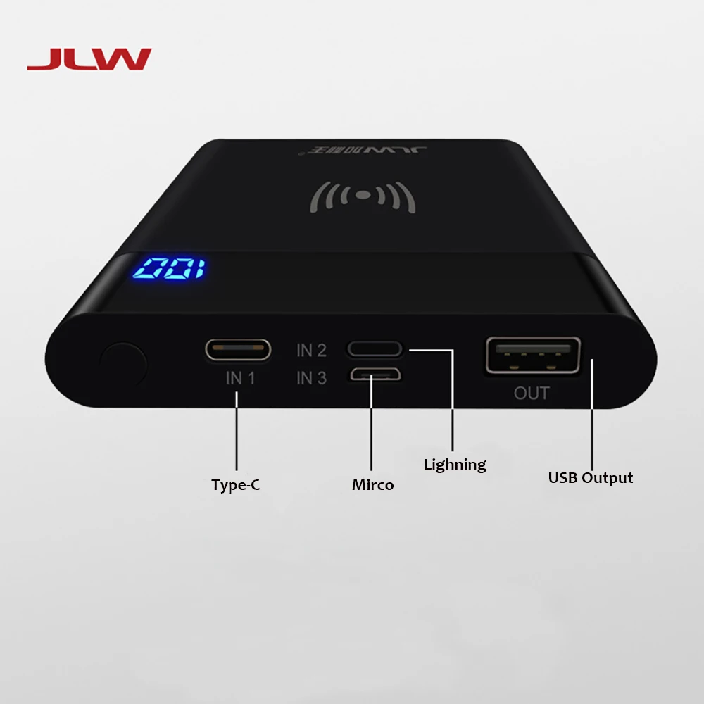 JLW-W80 универсальное беспроводное зарядное устройство Q1 для iPhone X 8 8Plus Samsung S9 S8 S7