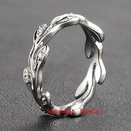 Full Eternity VINE Solid 14k White Gold Natural Diamond Engagement Wedding Band Ring | Украшения и аксессуары