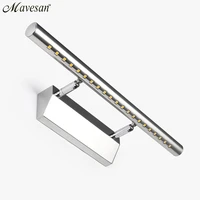 hot selling led wall light bathroom mirror warm white white washroon wall lamp fixtures aluminum boby stainless steel