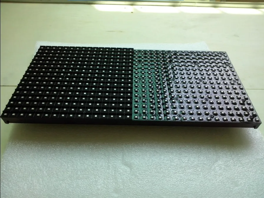 320*160mm 32*16 pixels 1/2 sacn 7500CD/M2 RGB 3in1 SMD Outdoor full color P10 LED module | Электронные компоненты и
