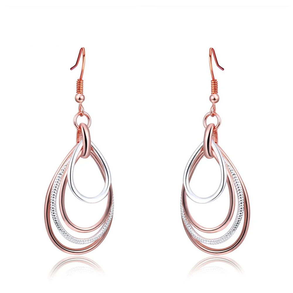 CdyBox Для женщин падение с многослойным покрытием круг украшением в виде